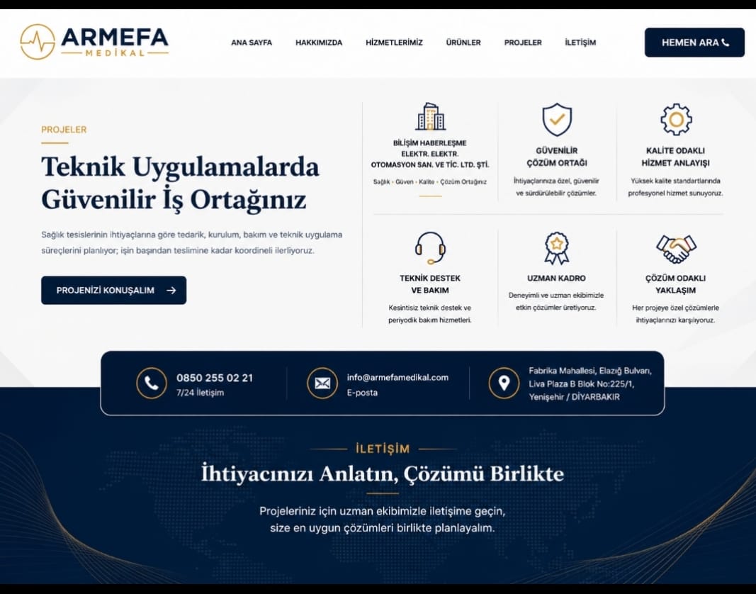 ARMEFA MEDİKAL kurumsal görsel